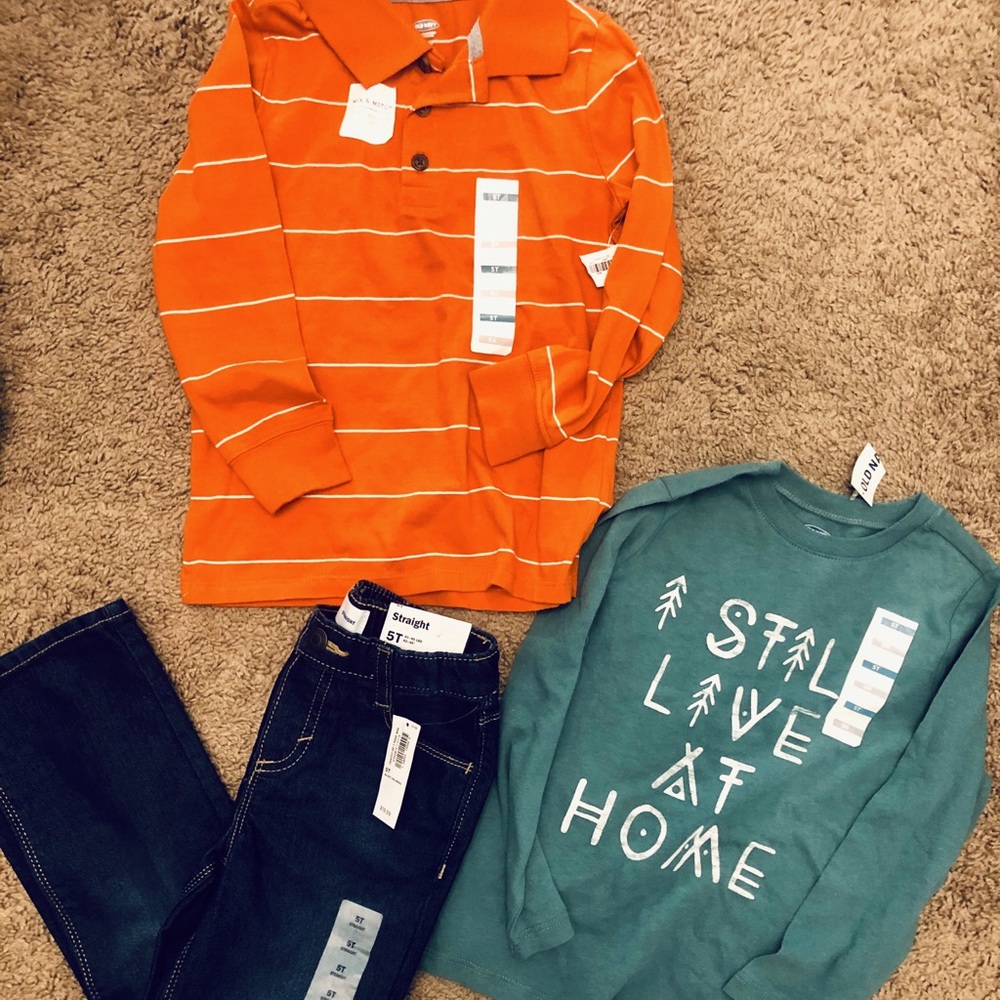 NWT Boys 5t jeans/shirts